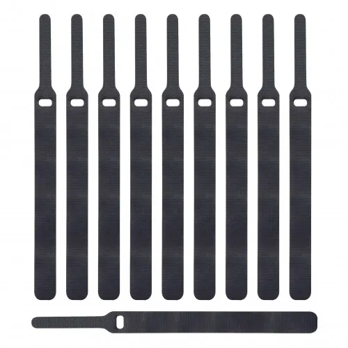 LTC BASIC STRAPS - Kabelsamlare - 17 cm - svart (paket om 10)
