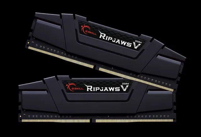 32GB (2x16GB) DDR4 3200MHz CL16 Ripjaws V Svart