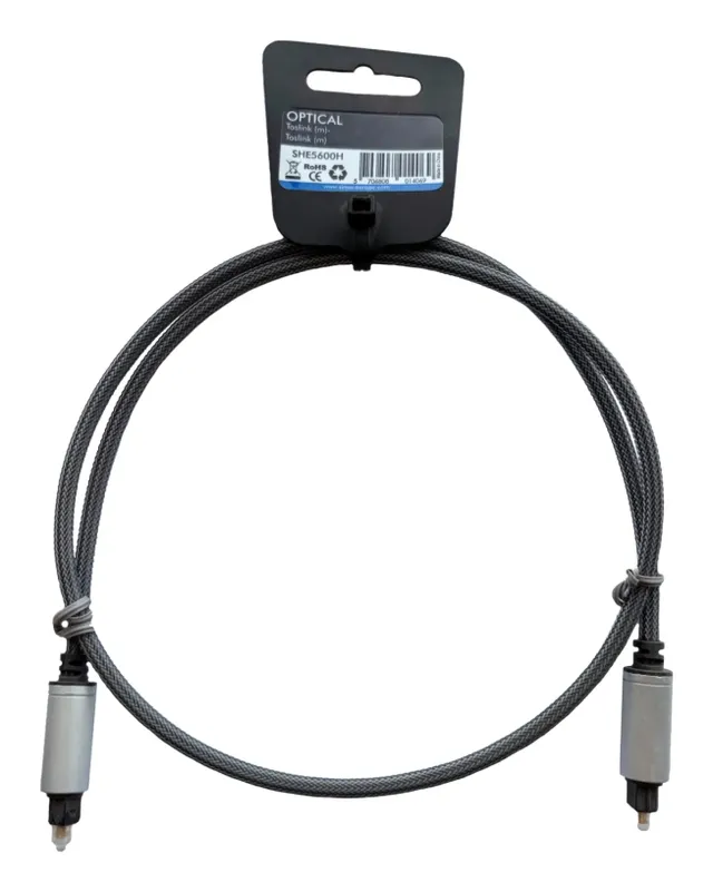 optisk kabel 0,75 m svart