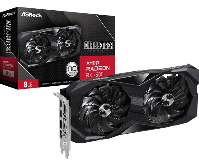 Radeon RX 7600 Challenger OC - 8GB GDDR6 RAM - Grafikkort