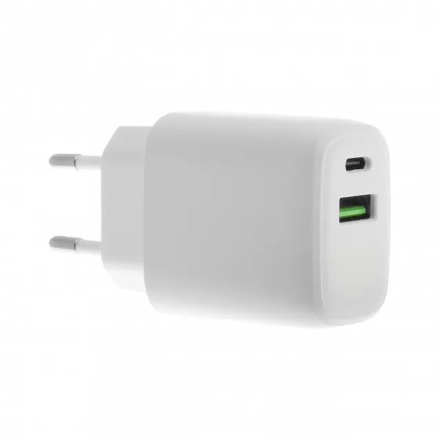 - Verkkosovitin - 30 watti(a) - 3 A - PD 3.0, Quick Charge 3.0 - 2 lähtöliittimet (USB, 24 pin USB-C)