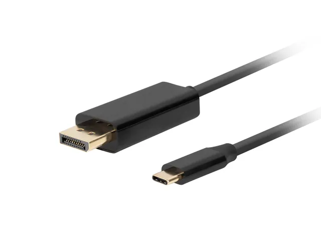 USB-C till DisplayPort Kabel 4k 60Hz Svart - 1.8m