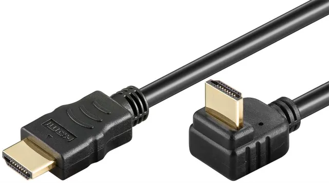Höghastighets-HDMI™-kabel 270° med Ethernet HDMI™-kontakt (typ A) > HDMI™-kontakt (typ A), 3 m
