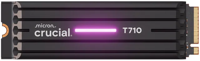 T710 2TB M.2 NVMe PCIe Gen 5 med värmespridare
