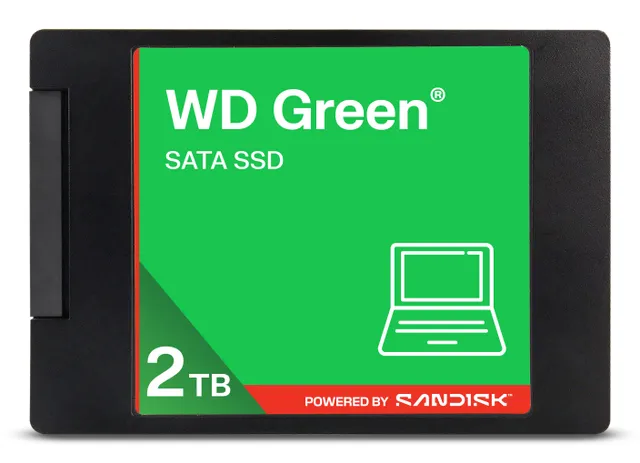 WD Green - SSD - 2 TB - fodrad - inbyggd - 2.5" - SATA 6Gb/s