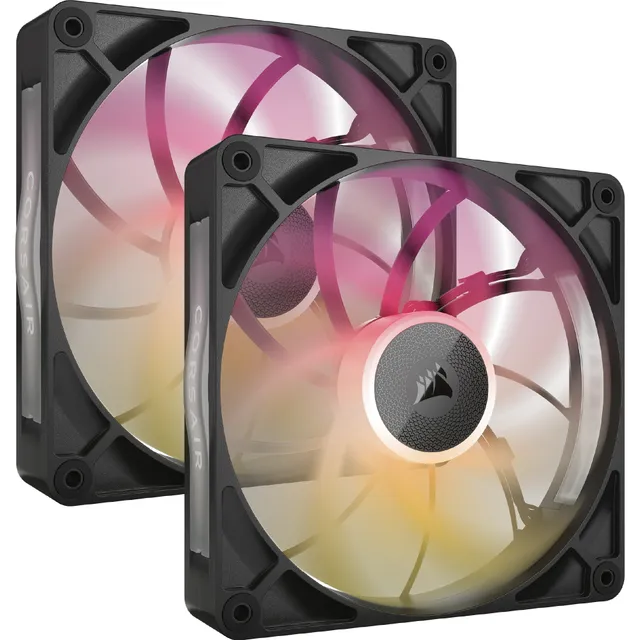 iCUE LINK RX140 Max RGB Svart 2-pack