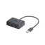 USB Dockningsstation med 4 Portar - Svart