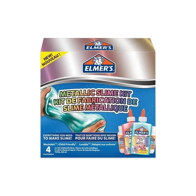 Metallic Slime Kit | Kit med 4 delar