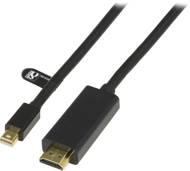 Mini DisplayPort till HDMI med ljud - 2m - Svart