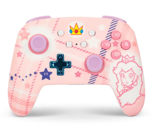 Enhanced trådlös handkontroll för Nintendo Switch - Filt med prinsessan Peach - Wireless Controller - Nintendo Switch