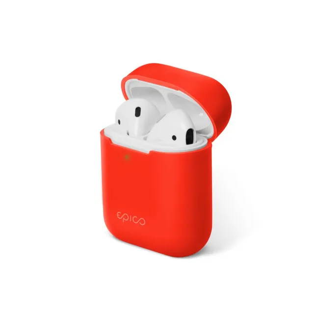 Silicone Cover, AirPods (2nd Gen / 1st Gen) -suojakuori, Punainen