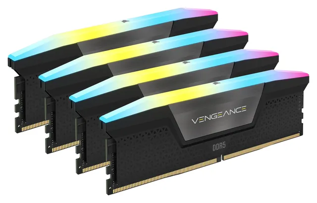 Vengeance RGB DDR5-5600 - 128GB - CL40 - Quad Channel (4 pcs) - Intel XMP - Svart