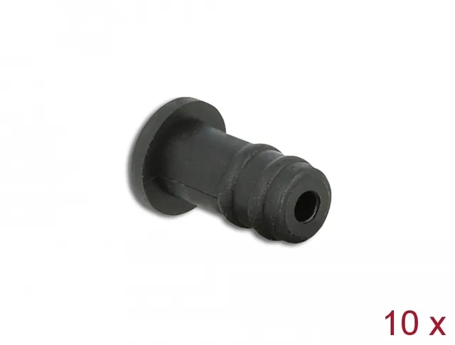 - Dammskydd för 3.5 mm jack - svart (paket om 10)