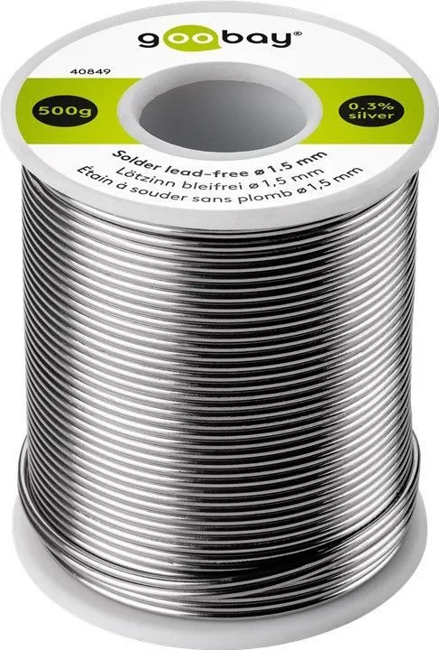 Solder lead-free ø 1.5 mm 500 g - content: 0.3 %