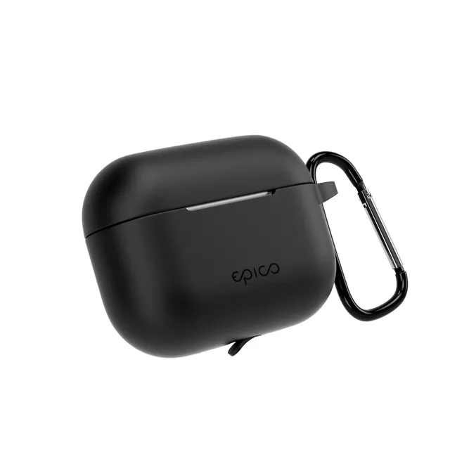 Silicone | Cover AirPods Pro 3 | Black | Secure Carabiner