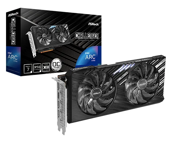 Challenger Intel Arc A750 SE 8GB OC - Grafikkort - Arc A750 - 8 GB GDDR6 - PCIe 4.0 x16 - 3 x DisplayPort, HDMI
