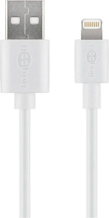 USB-A till Lightning-kabel Vit 3 m