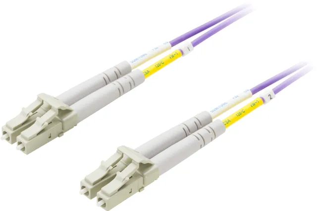 fiberkablage, LC - LC, 50/125, OM4, duplex, multimode, 5m (LCLC-705)
