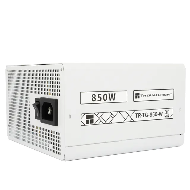 TG (Modular) Vit - Strömförsörjning - 850 Watt - 120 mm - ATX 3.0 - 80 Plus Gold certificate