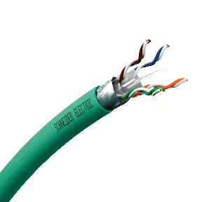 Actassi F/UTP 2X(4X2XAWG23) datakabel 500 m KAT6a 500 MHz LSZH grön Dca C