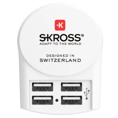 4-Port USB-laddare EU