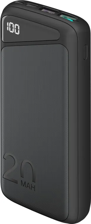 Snabbladdning Powerbank 20.000 mAh (USB-C™ PD, QC 3.0) Kraftfull powerbank med statusdisplay, kompatibel med Quick Charge