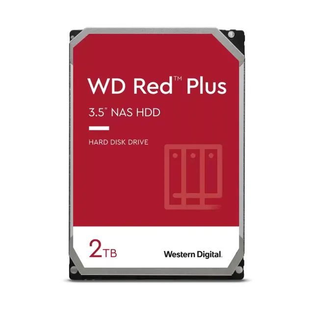 WD Red WD20EFPX - Hårddisk - 2 TB - inbyggd - 3.5" - SATA 6Gb/s - 5400 rpm - buffert: 64 MB
