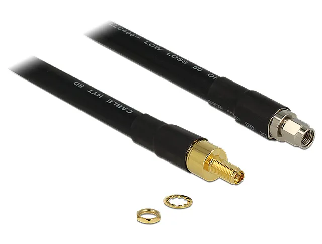 - Antennkabel - RP-SMA hona till RP-SMA han