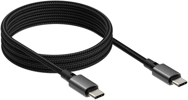 Techconnect - USB-kabel - USB-C (hane) till USB-C (hane) - USB 3.2 - 5 A - 1 m - magnetisk - svart