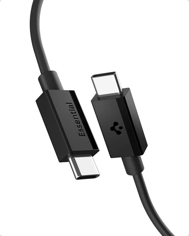 Essential USB C to USB C 60W Cable - black EB6010CC