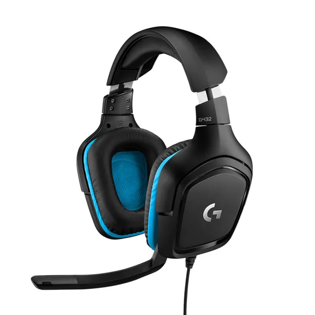 G432 Gamingheadset (svart/blå)