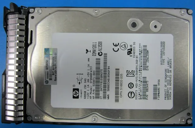 E Dual Port Enterprise - 600GB - Hårddisk - 653952-001 - SAS2 - 3,5 "LFF