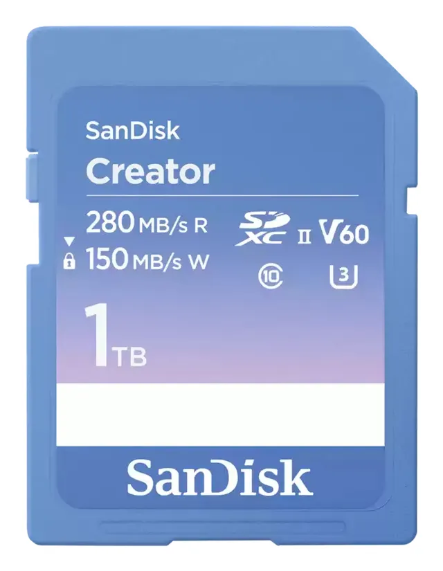 Creator - Flash-minneskort - 1 TB - Video Class V60 / UHS-II U3 / Class10 - SDXC UHS-II