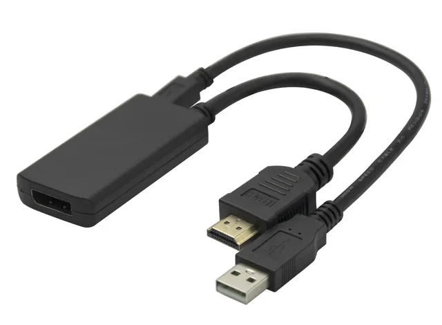 - Adapterkabel - DisplayPort hona till HDM