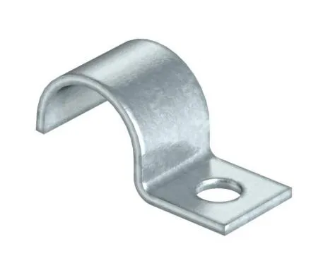Kabelklämmor Ø12 mm - 1 plåt, skruvhål 6,5 mm, el-förzinkade (100 st.)