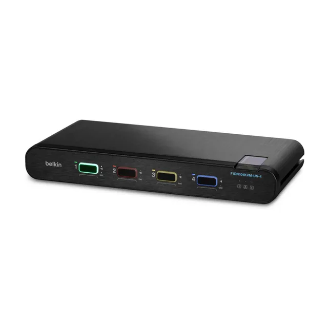 Universal 2nd Gen Secure KVM Switch 4-Port Single Head w/ CAC