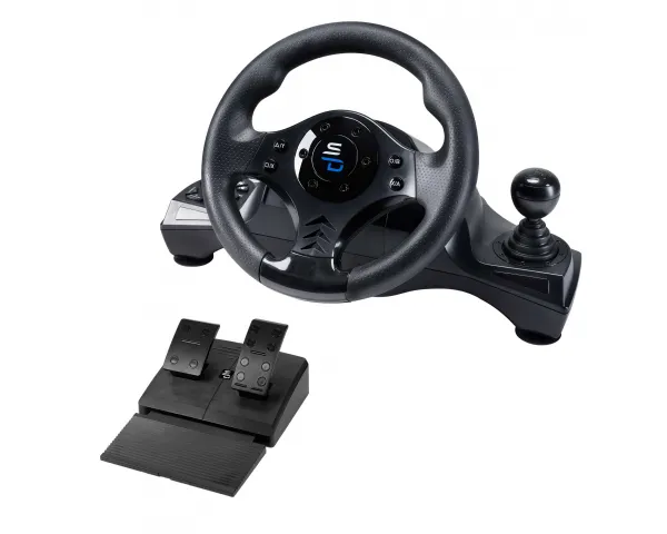 Superdrive GS 750 Steering Wheel - Wired Steering wheel & Pedal set - Sony PlayStation 4