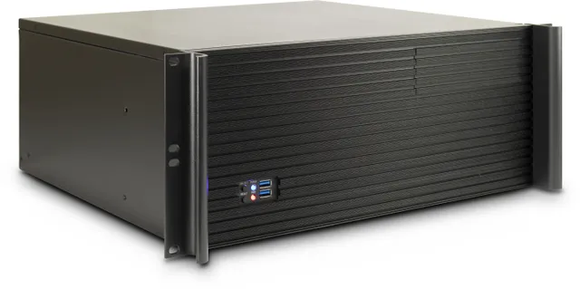 Inter-Tech IPC 4U-K-439L - Kan monteras i rack - utökad ATX - ingen strömförsörjning (ATX / PS/2) - USB