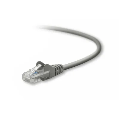 Cat5e UTP, Oskärmad nätverkskabel / Patchkabel, dragavlastning, Grå, 3m