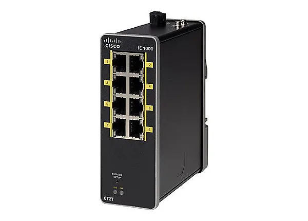 Industrial Ethernet 1000 Series - Switch - Administrerad - 2 x 10/100 (upplänk) + 6 x 10/100 (nedlänk) - DIN-skenmonterbar - Likström