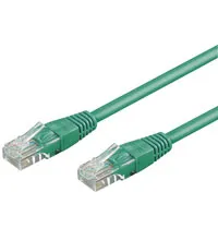 Patchkabel CAT 5e, U/UTP, grön, 10 m kopparklädd aluminiumtråd (CCA)