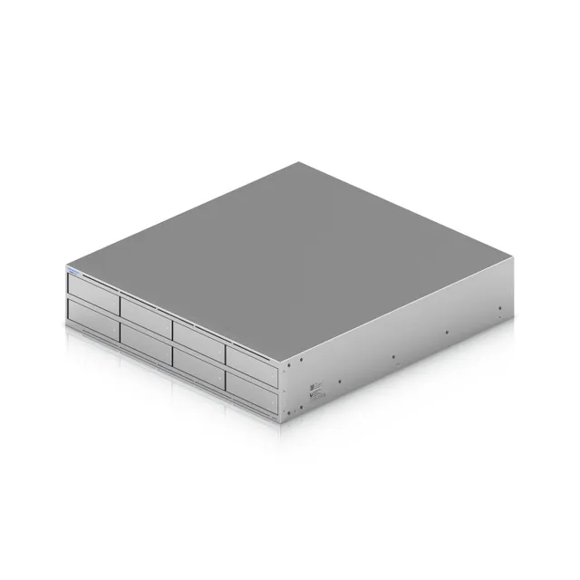 UniFi NAS Pro-8, 8-bay NAS 2.5/3.5", ARM Quad Core 2GHz CPU, 8 GB RAM, 10GbE RJ45+2x10GbE SFP+, rackmonterbar 2U