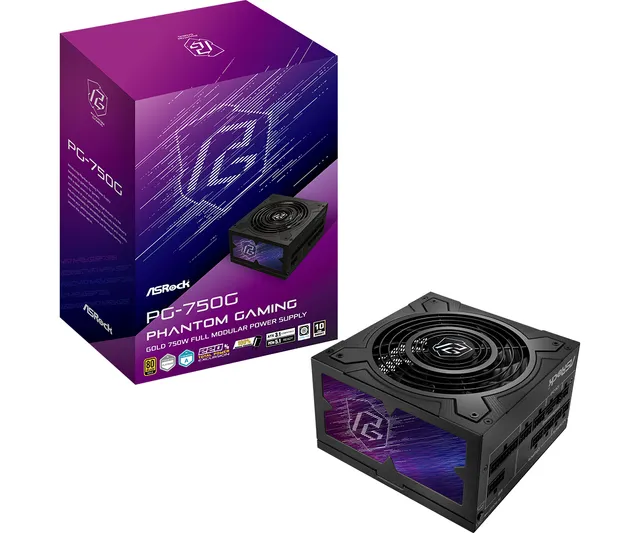 PG-750G Strömförsörjning - 750 Watt - 135 mm - ATX 3.1 - 80 Plus Gold certificate
