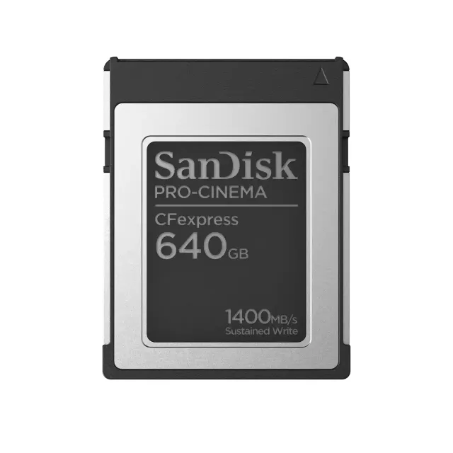 CFexpress 640 GB Sandisk PRO-CINEMA Typ B, 1700/1500 MB/sek