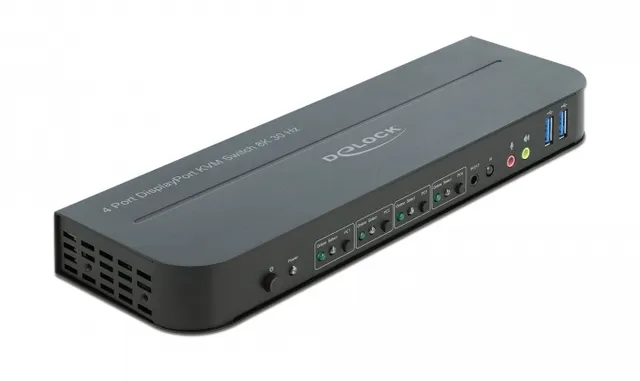 DisplayPort 1.4 KVM Switch 8K 30 Hz with USB 3.0 and Audio
