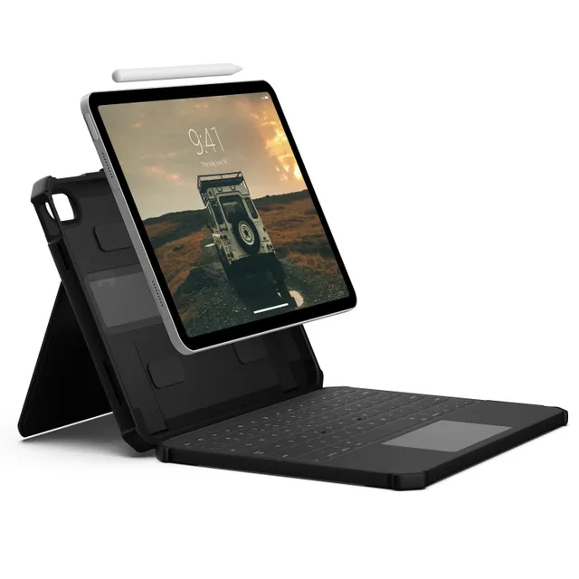 UAG USB-C tangentbordsskydd till iPad 10,9 10:e gen. / 11 (A16) med hållare för Apple Pencil (black/gray)