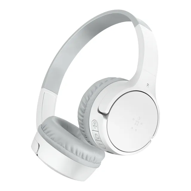 SoundForm Mini - Hörlurar med mikrofon - på örat - Bluetooth - trådlös, kabelansluten - 3,5 mm kontakt - vit