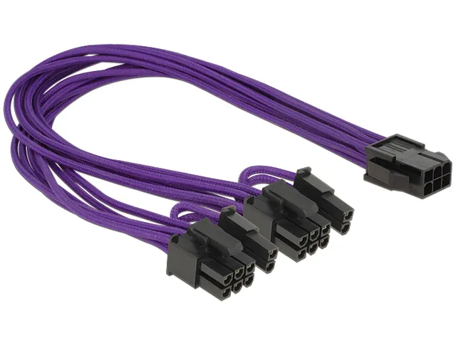 6-pin PCI-Express till 2x8-pin PCI-Express, 0,3m