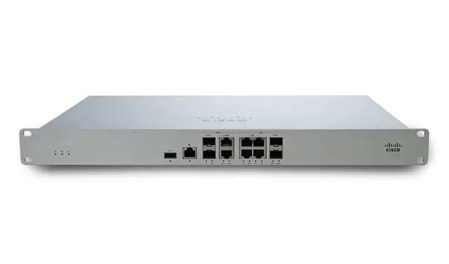 Meraki MX95 - Säkerhetsfunktion - 11 portar - 1GbE - 1U - kan monteras i rack