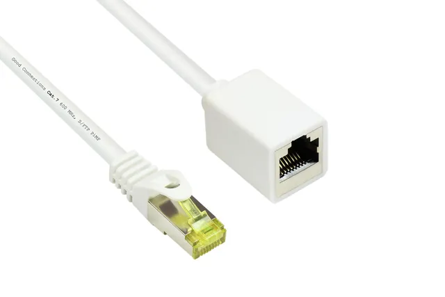 Good Connections RNS patch extension cable - 1 m - white - Vit - 1m